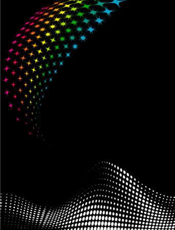 Background Composition, Web Template (Halftone) Vector Artのイラスト素材