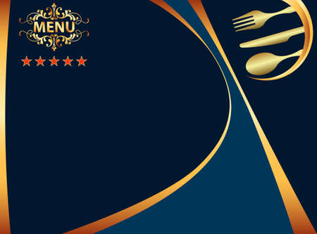 Menu Card Design Template Vector Artのイラスト素材