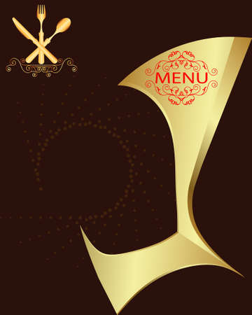 Menu Card Design Template Vector Artのイラスト素材
