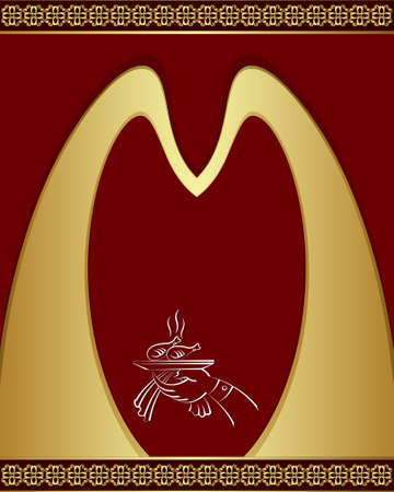 Menu Card Design Template Vector Artのイラスト素材