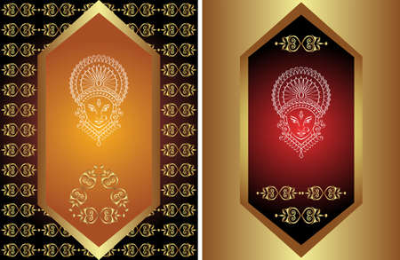 Durga Goddess of Power Vector Artのイラスト素材