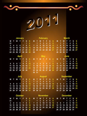 Calendar Design 2011 Vector Artのイラスト素材