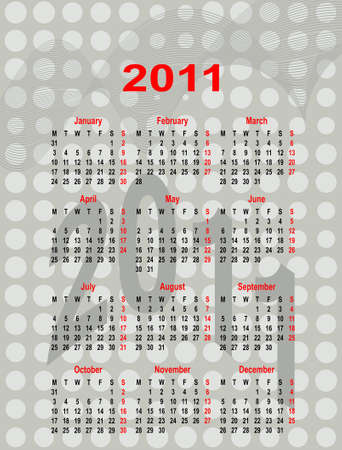 Calendar Design 2011 Vector Artのイラスト素材