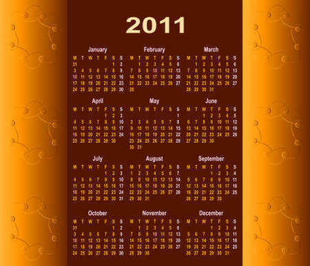 Calendar Design 2011 Vector Artのイラスト素材