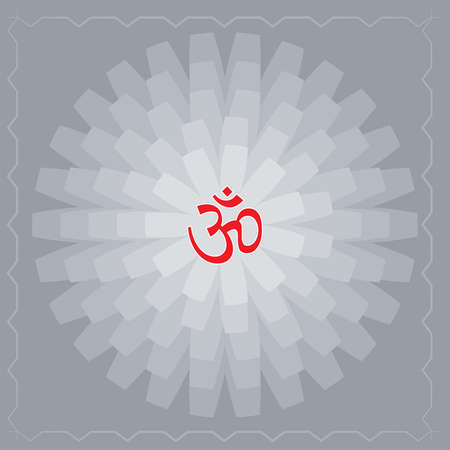 Aum (Om) The Holy Motif Vector Artのイラスト素材