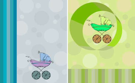 Baby Shower Card Design Vector Artのイラスト素材