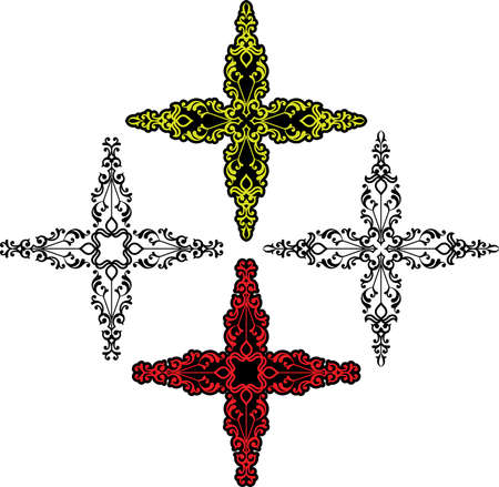 Christian Cross Design Vector Artのイラスト素材