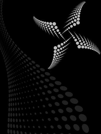Background Composition, Web Template (Halftone) Vector Artのイラスト素材