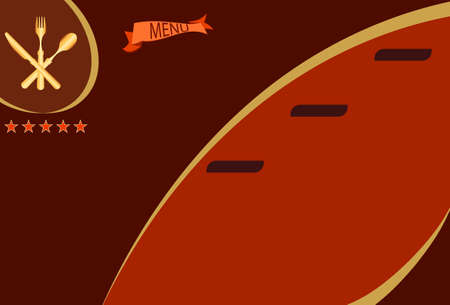Menu Card Design Template Vector Artのイラスト素材
