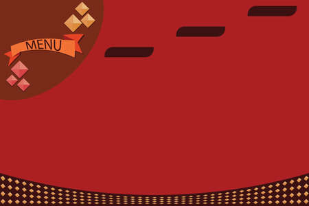 Menu Card Design Template Vector Artのイラスト素材