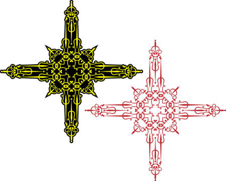 Christian Cross Design Vector Artのイラスト素材