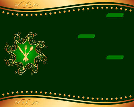 Menu Card Design Template Vector Artのイラスト素材