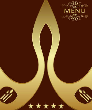 Menu Card Design Template Vector Artのイラスト素材