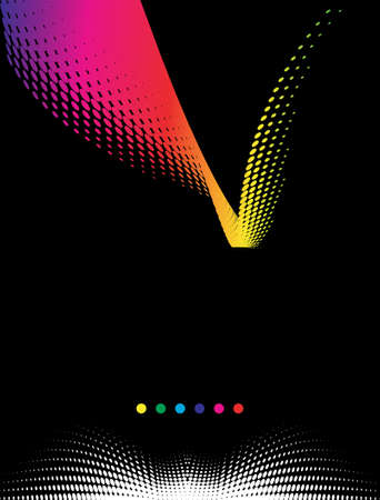 Background Composition, Web Template (Halftone) Vector Artのイラスト素材
