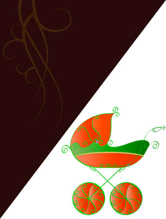 Baby Shower Card Design Vector Artのイラスト素材