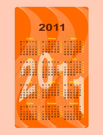 Calendar Design 2011 Vector Artのイラスト素材