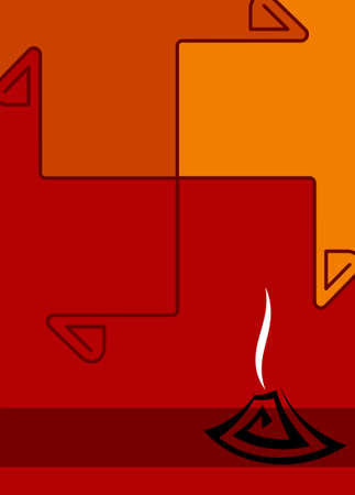 Diwali Greeting Design Vector Artのイラスト素材