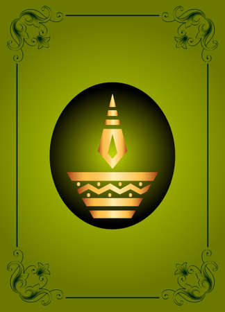 Diwali Greeting Design Vector Artのイラスト素材