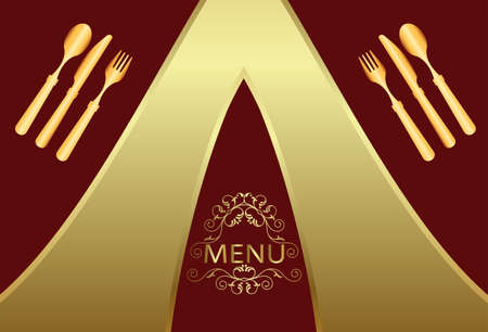 Menu Card Design Template Vector Artのイラスト素材