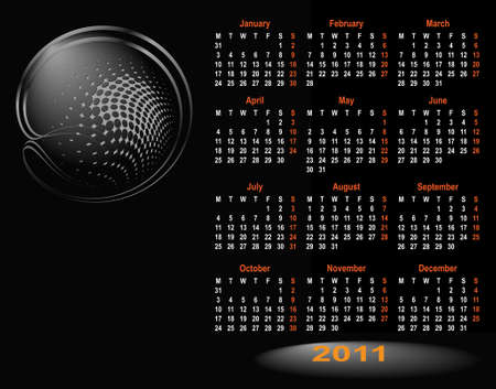Calendar Design 2011 Vector Artのイラスト素材