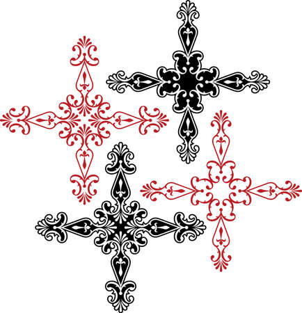 Christian Cross Design Vector Artのイラスト素材