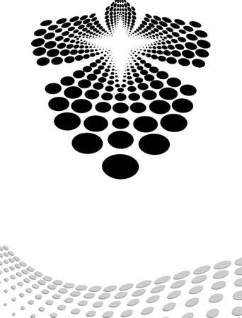 Background Composition, Web Template (Halftone) Vector Artのイラスト素材