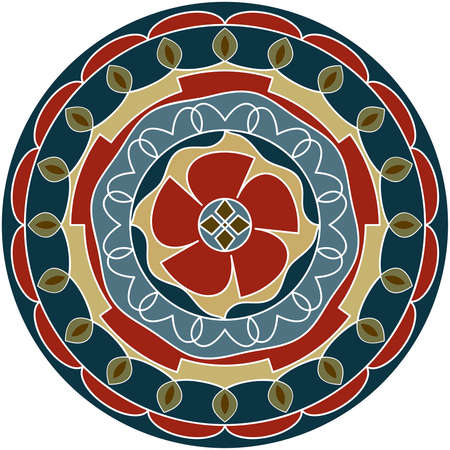 Rangoli Ornamental Design Vector Artのイラスト素材