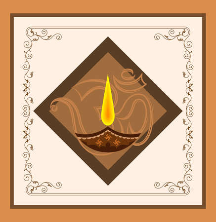 Diwali Greeting Design Vector Artのイラスト素材