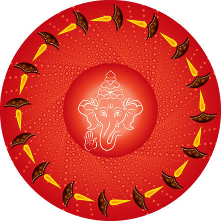 Ganesha The Lord Of Wisdom Vector Artのイラスト素材