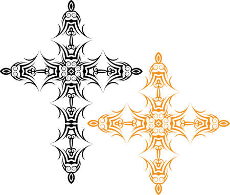 Cross Christian Design Vector Artのイラスト素材