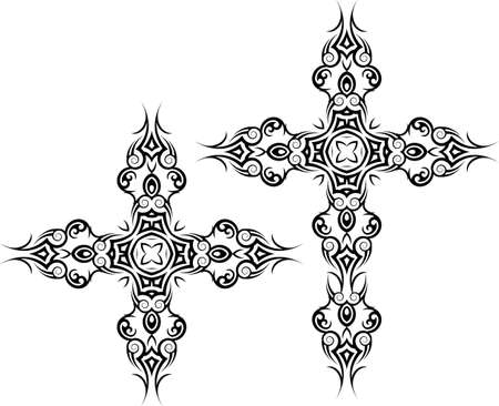 Cross Christian Design Vector Artのイラスト素材