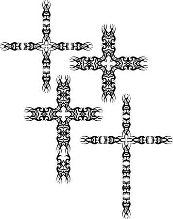 Cross Christian Design Vector Artのイラスト素材