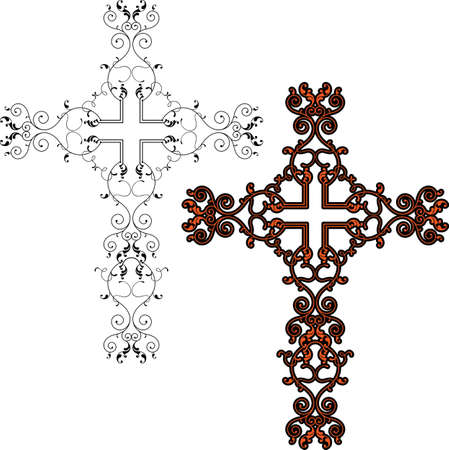 Cross Christian Design Vector Artのイラスト素材