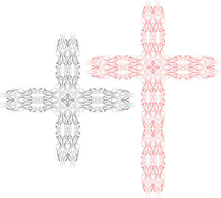 Cross Christian Design Vector Artのイラスト素材
