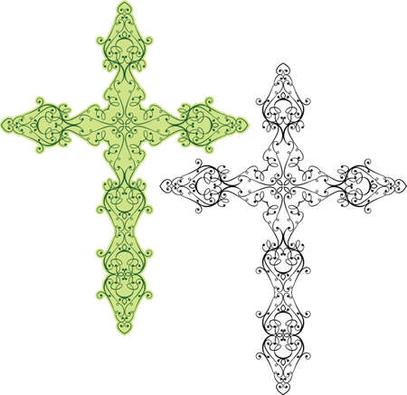 Cross Christian Design Vector Artのイラスト素材