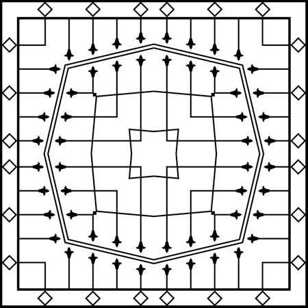 Wrought Iron Fireplace Grill Vector Artのイラスト素材