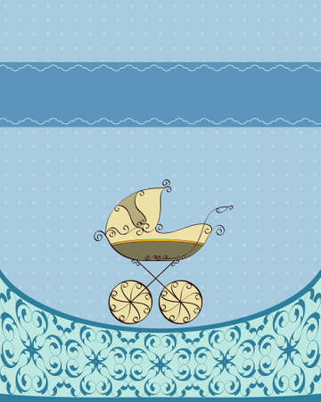 Baby Shower Card Design Vector Artのイラスト素材