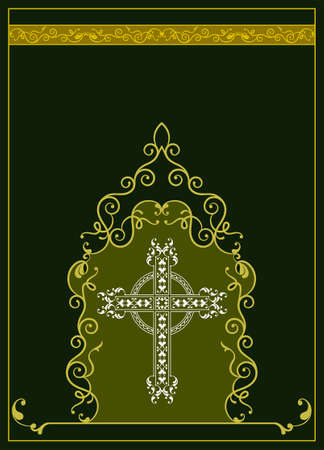 Christian Cross Design Vector Artのイラスト素材