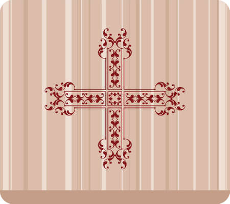 Christian Cross Design Vector Artのイラスト素材