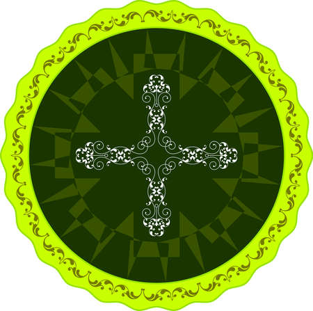 Christian Cross Design Vector Artのイラスト素材