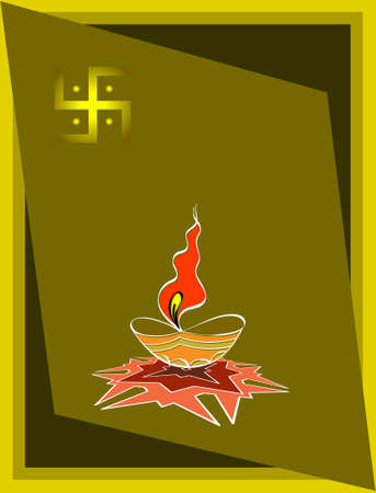 Diwali Greeting Design Vector Artのイラスト素材