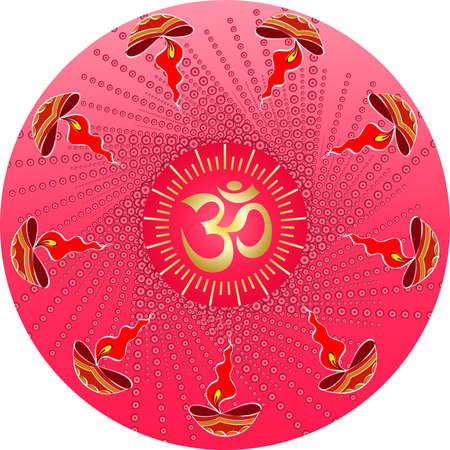 Diwali Greeting Design Vector Artのイラスト素材