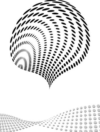 Background Composition, Web Template (Halftone) Vector Artのイラスト素材