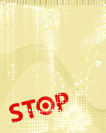 Grunge Stop Design Vector Artのイラスト素材