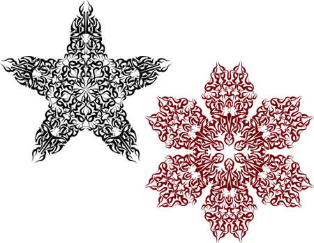 Tribal Tattoo Circular Vector Artのイラスト素材