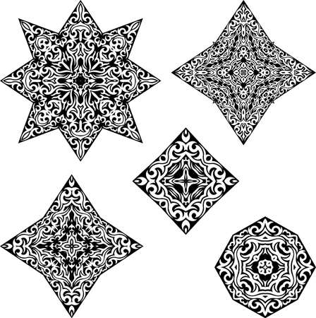 Tribal Tattoo Set Vector Artのイラスト素材