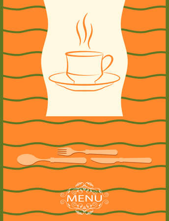 Coffee Menu Card Design Template Vector Artのイラスト素材