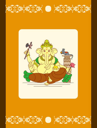 Ganesha The Lord Of Wisdom Vector Artのイラスト素材