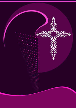 Christian Cross Design Vector Artのイラスト素材