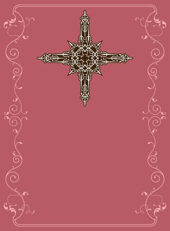 Christian Cross Design Vector Artのイラスト素材